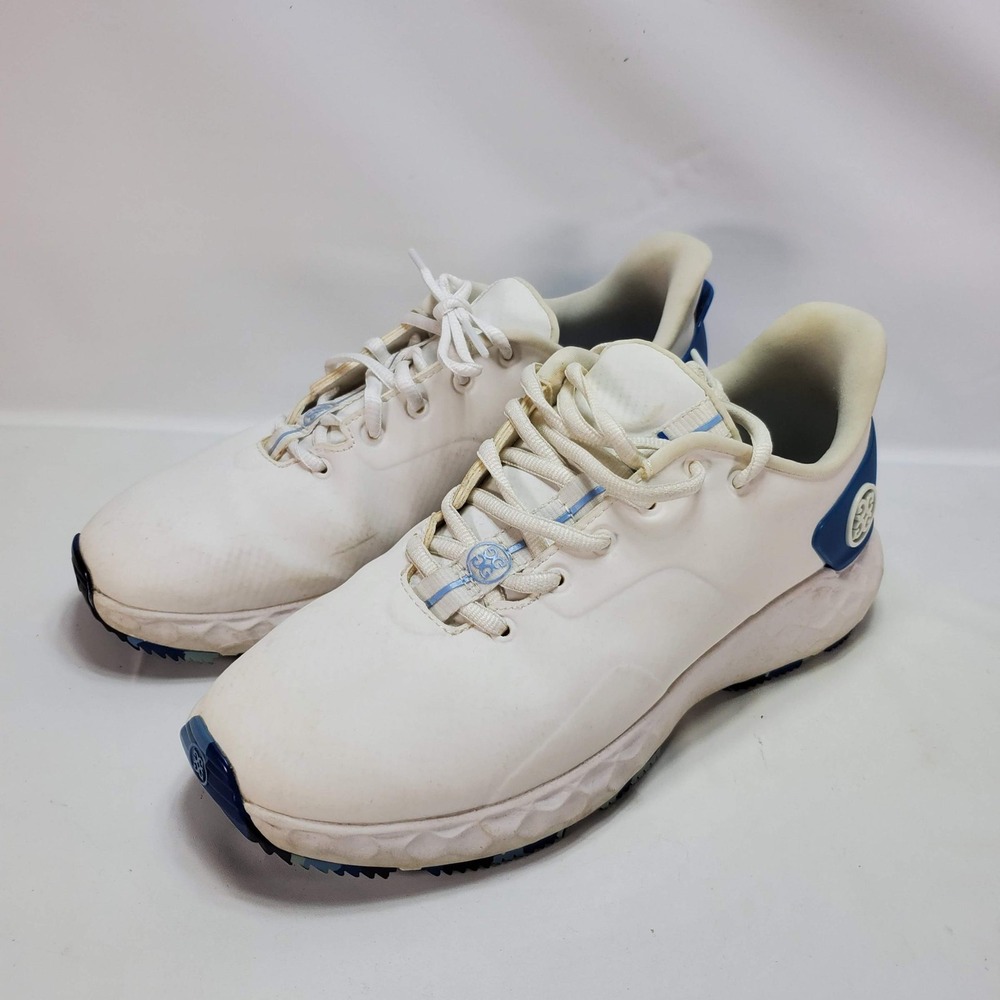 G/FORE MG4+ Golf Shoes Womens 7.5 Snow Blue Spikeless Waterproof G4LF21EF26